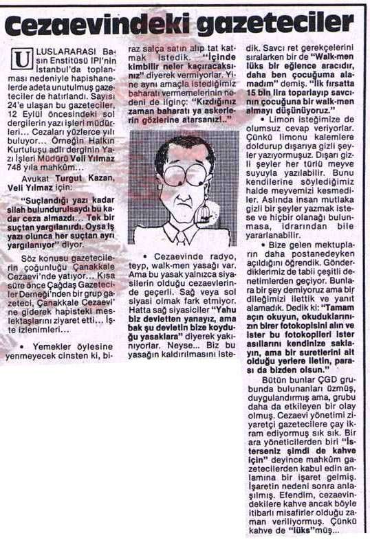 Cezaevindeki gazeteciler
