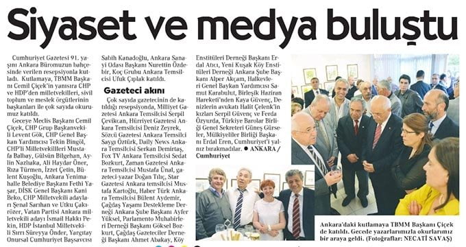 Siyaset ve medya buluştu