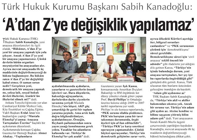 ‘A’dan Z’ye değişiklik yapılamaz’