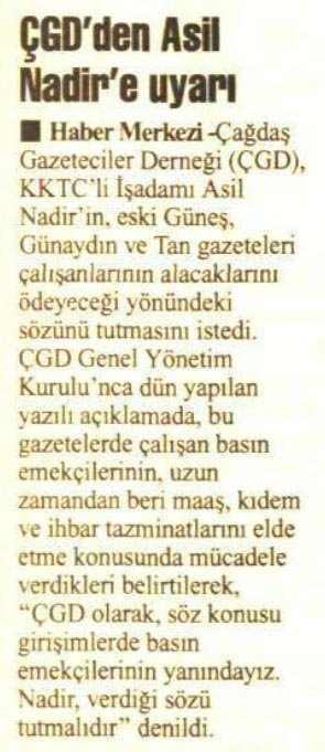 ÇGD’den Asil Nadir’e uyarı