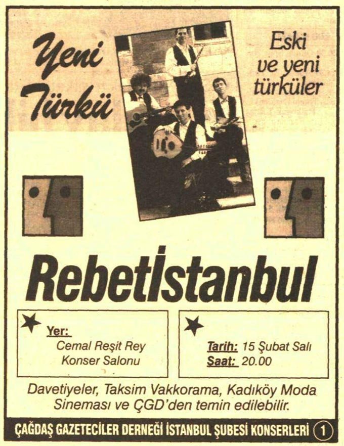 ÇAĞDAŞ GAZETECİLER DERNEĞİ İSTANBUL ŞUBESİ KONSERLERİ – 1