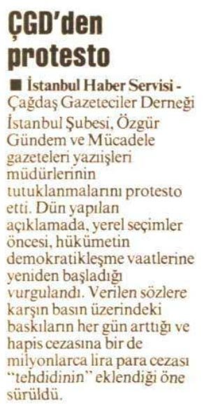 ÇGD’den protesto